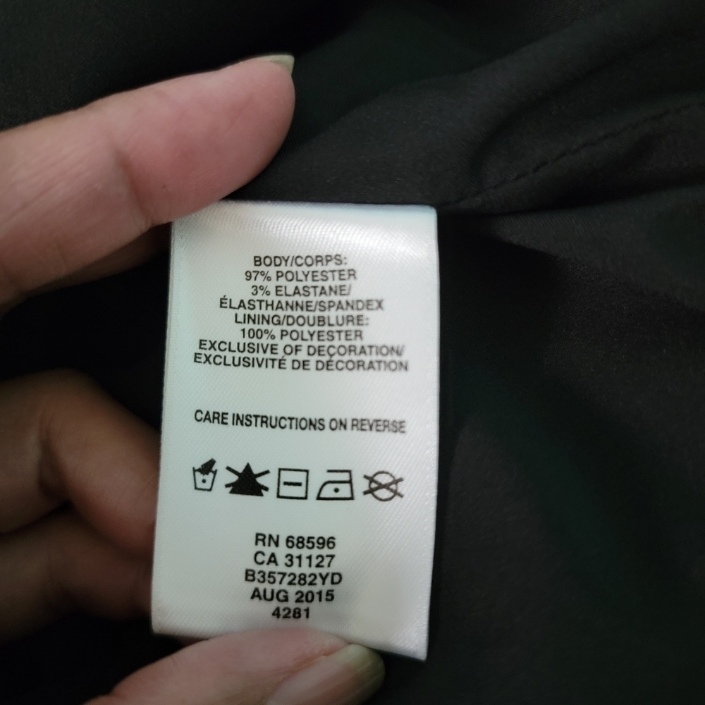 DKNYC Black Sequins Cocktail Sheath Dress Sz 12 Short Sleeve Lined New Year's - Picture 10 of 12